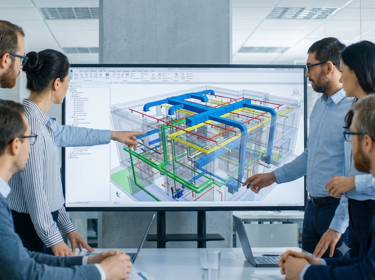 MEP BIM System Routing Visual